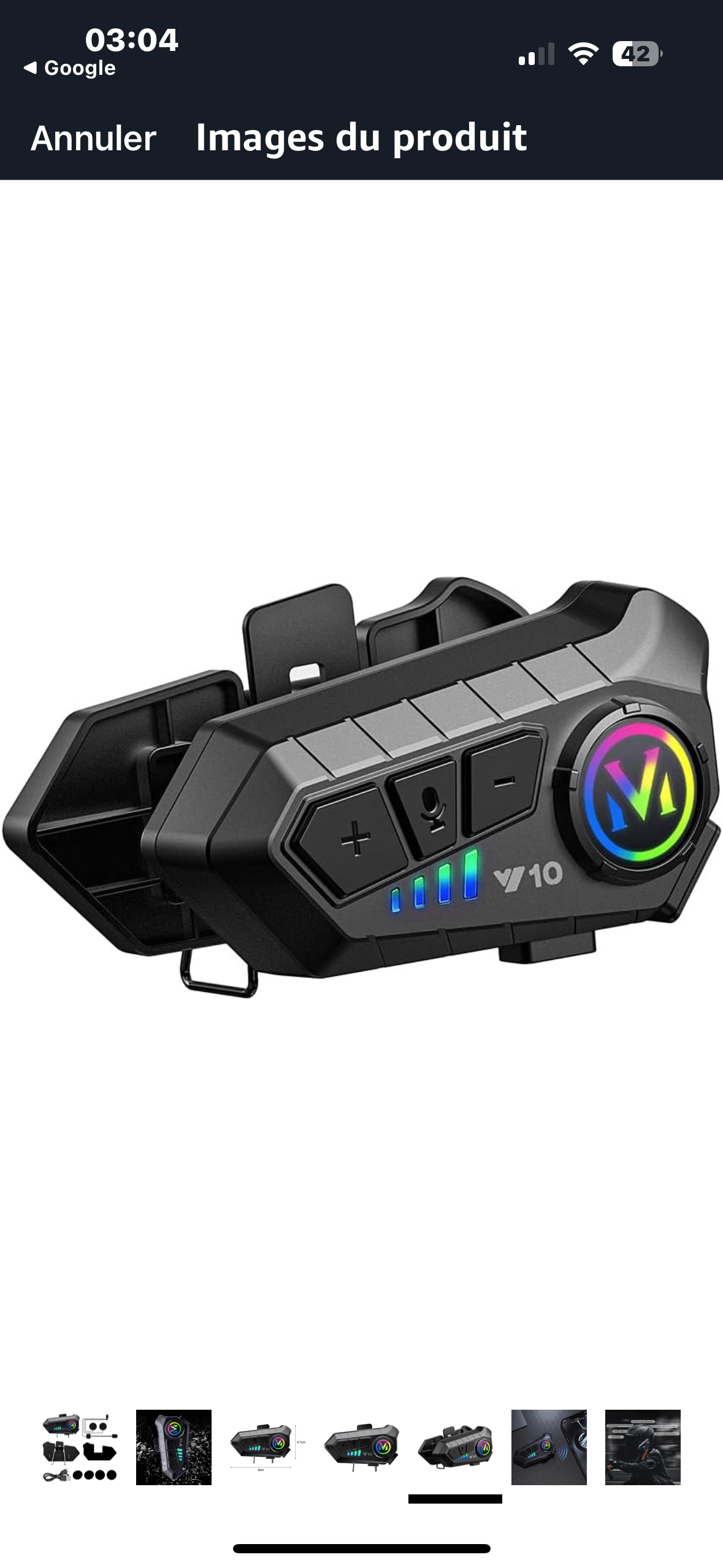 Kit Bluetooth 5.3 pour Casque Moto - Écouteurs Étanches, Appels Mains Libres et Lecteur MP3