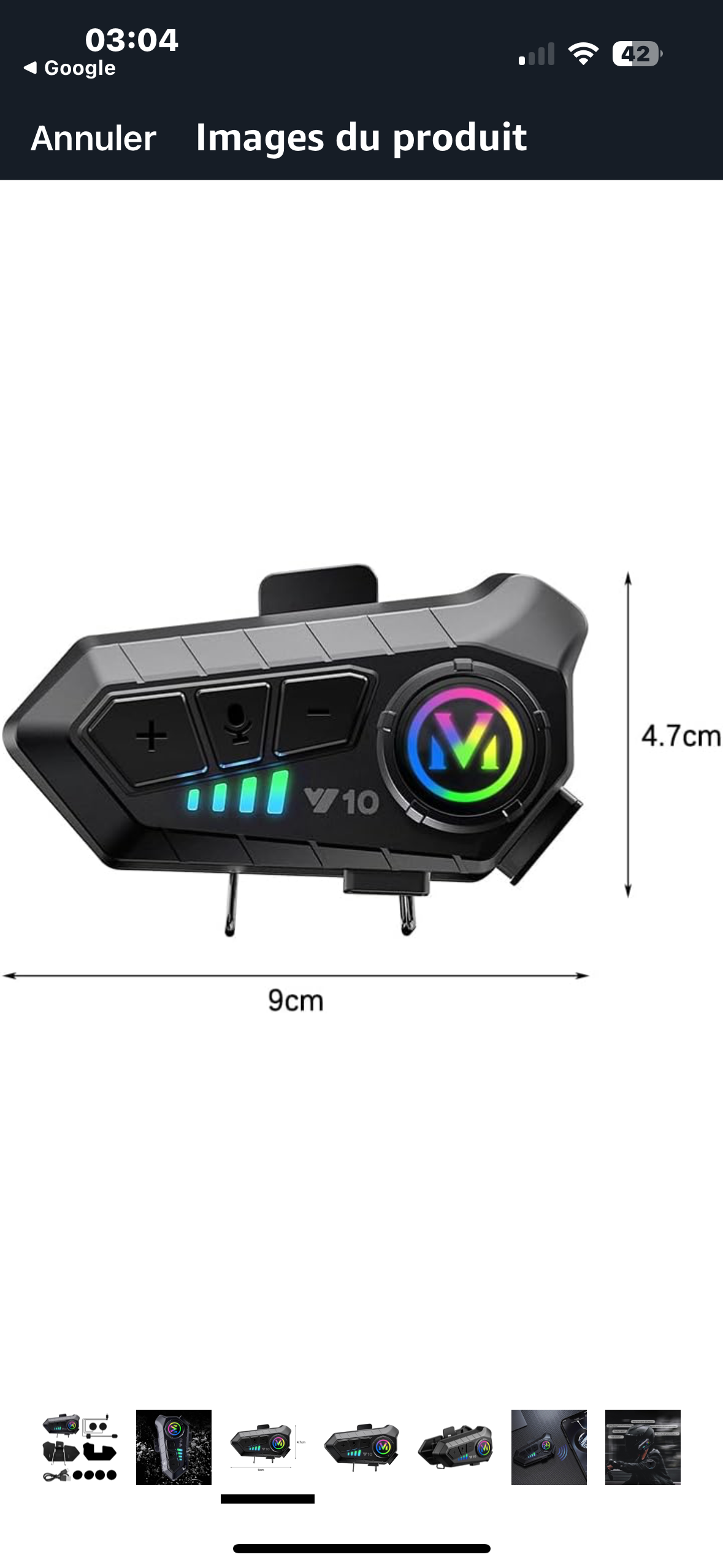 Kit Bluetooth 5.3 pour Casque Moto - Écouteurs Étanches, Appels Mains Libres et Lecteur MP3