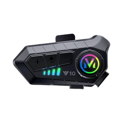 Kit Bluetooth 5.3 pour Casque Moto - Écouteurs Étanches, Appels Mains Libres et Lecteur MP3